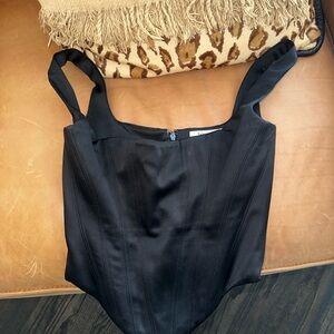 House of CB Black Satin Corset